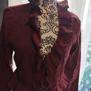 Bershka Deep Red Top